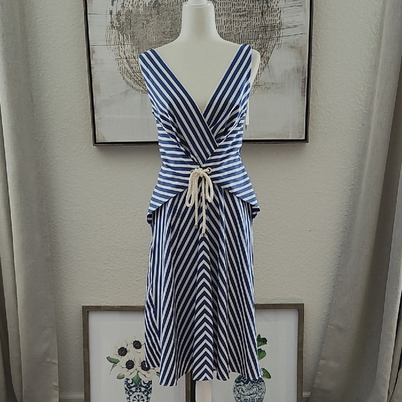 New RALPH LAUREN Blue Dress Size 6 - Picture 1 of 10